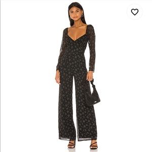 Everleigh jumpsuit in black Amelia floral